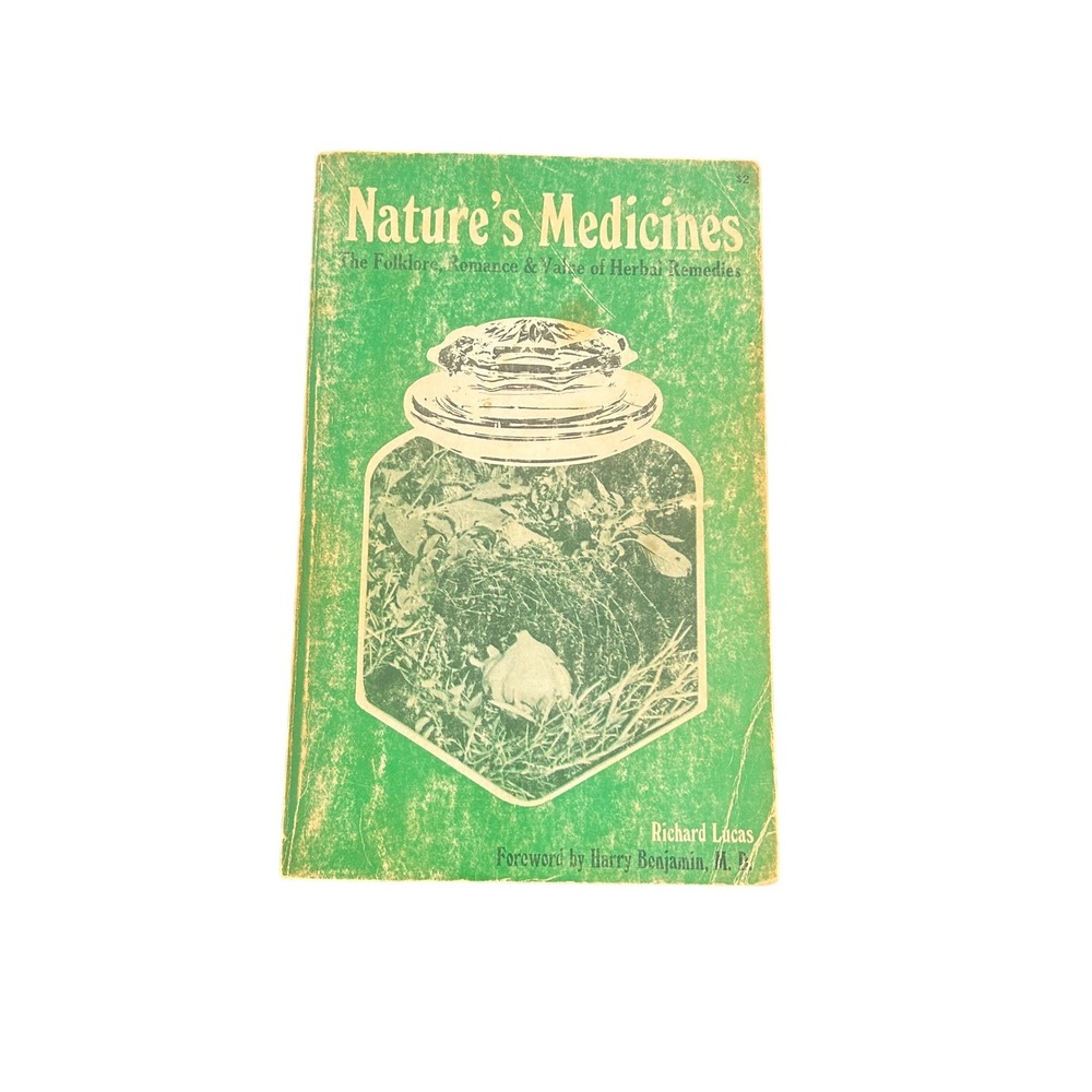 Natures Medicines 1968 Vintage Herbal Remedies Book Boho Homestead Forage Forest